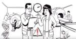Cartoon explaining the advantages of PET/MR
