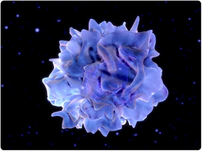 T cell to be analyzed using flow cytometry - an illustration by Juan Gaertner T cell to be analyzed using flow cytometry - an illustration by Juan Gaertner