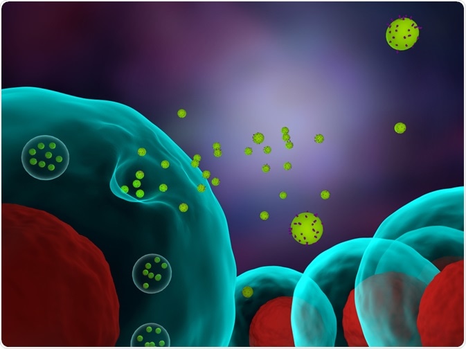 exosomes being released from a cell - By Meletios Verras exosomes being released from a cell - By Meletios Verras