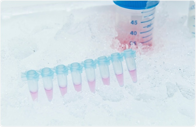 Samples in ice