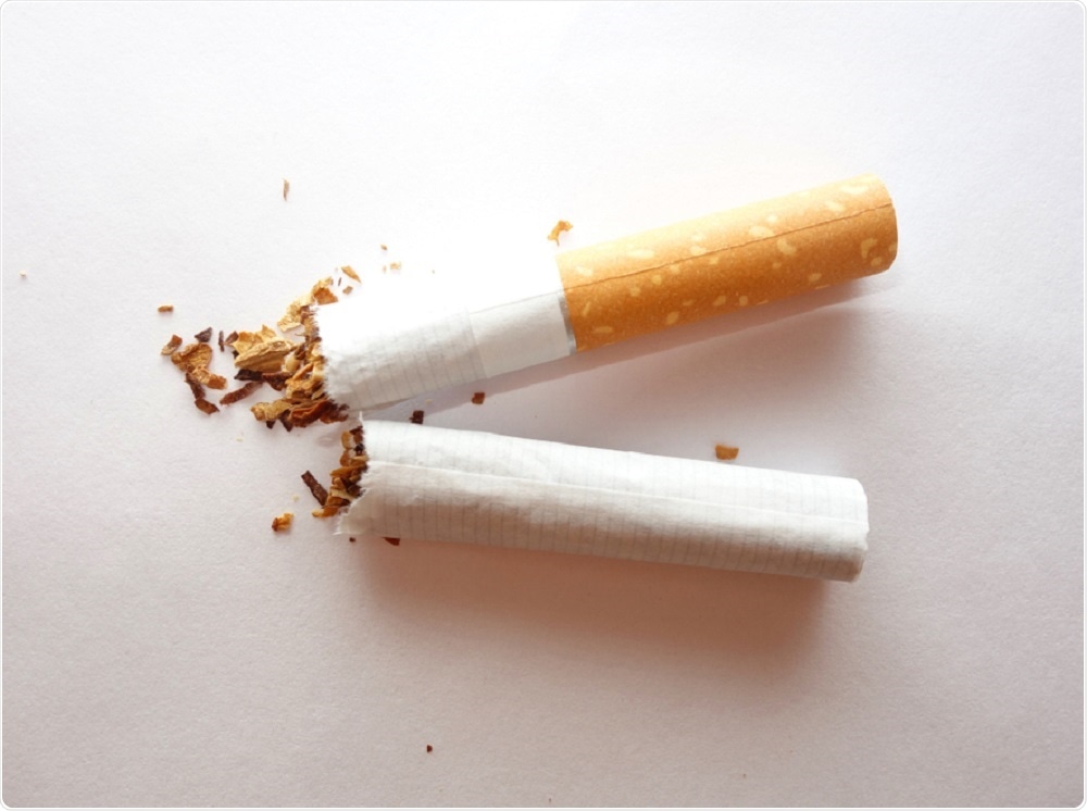 Torn up cigarettes