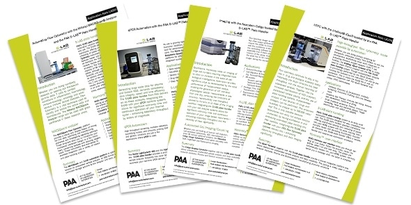 PAA releases new application notes demonstrating the versatility of S-LAB automated plate handler PAA releases new application notes demonstrating the versatility of S-LAB automated plate handler