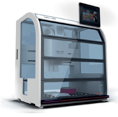 CyBio® FeliX Liquid Handling Platform. The two-level deck design of the CyBio® FeliX possesses a small footprint while providing sufficient deck positions for reagents, accessories, and consumables