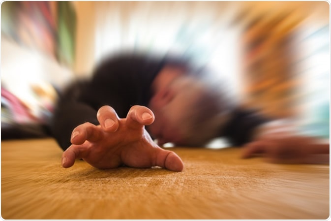 Epileptic seizure. Image Credit: Rainer Fuhrmann / Shutterstock