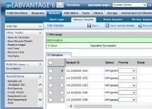 LabVantage provided FSNS the ability to modify multiple samples and their associated details on a single screen. LabVantage provided FSNS the ability to modify multiple samples and their associated details on a single screen.