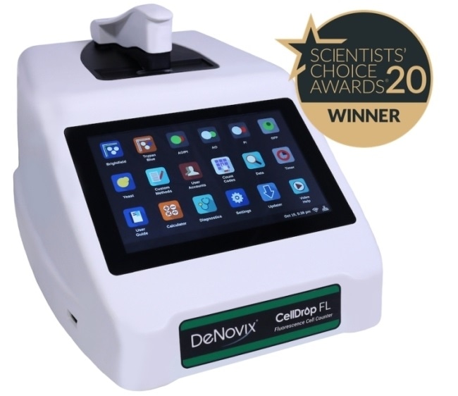 DeNovix CellDrop™ automated cell counter wins best new life science product award DeNovix CellDrop™ automated cell counter wins best new life science product award