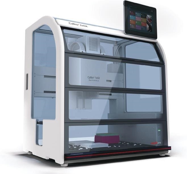 CyBio® FeliX Liquid Handling Platform. The two-level deck design of the CyBio® FeliX possesses a small footprint while providing sufficient deck positions for reagents, accessories and consumables.