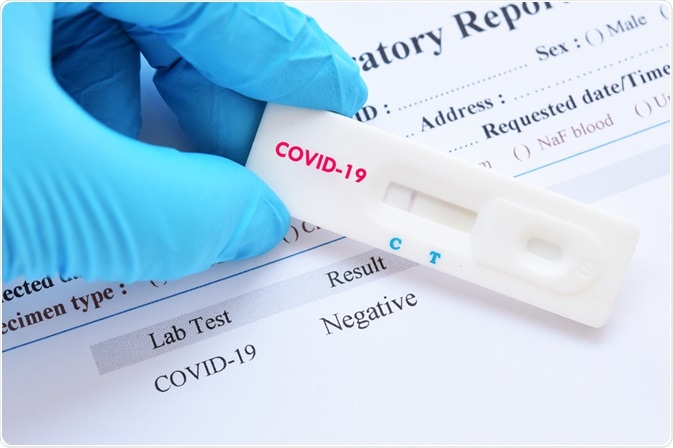 Lateral flow COVID test