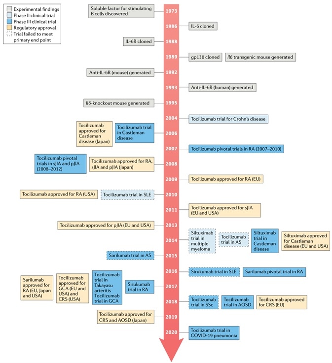 Advances in IL-6 and IL-6R targeted drugs. Advances in IL-6 and IL-6R targeted drugs.