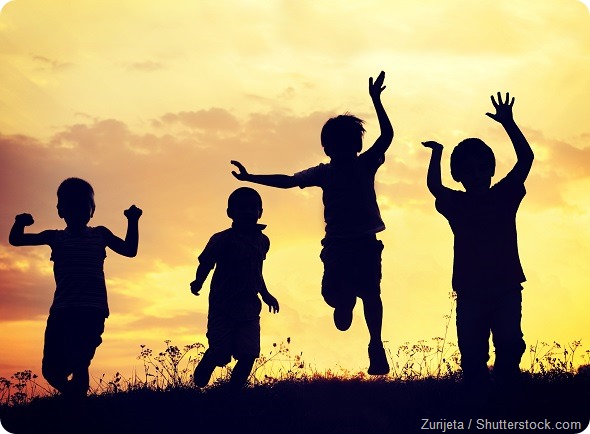 Children physical activity sunset