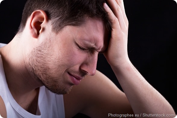 Man with Migraine