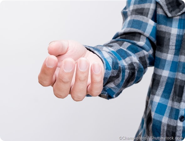 Outstretched hand
