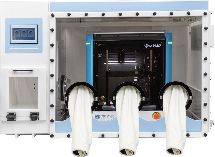 Hypoxic chamber parameters were optimized, and the QPix FLEX system was used in the growth of bacteria