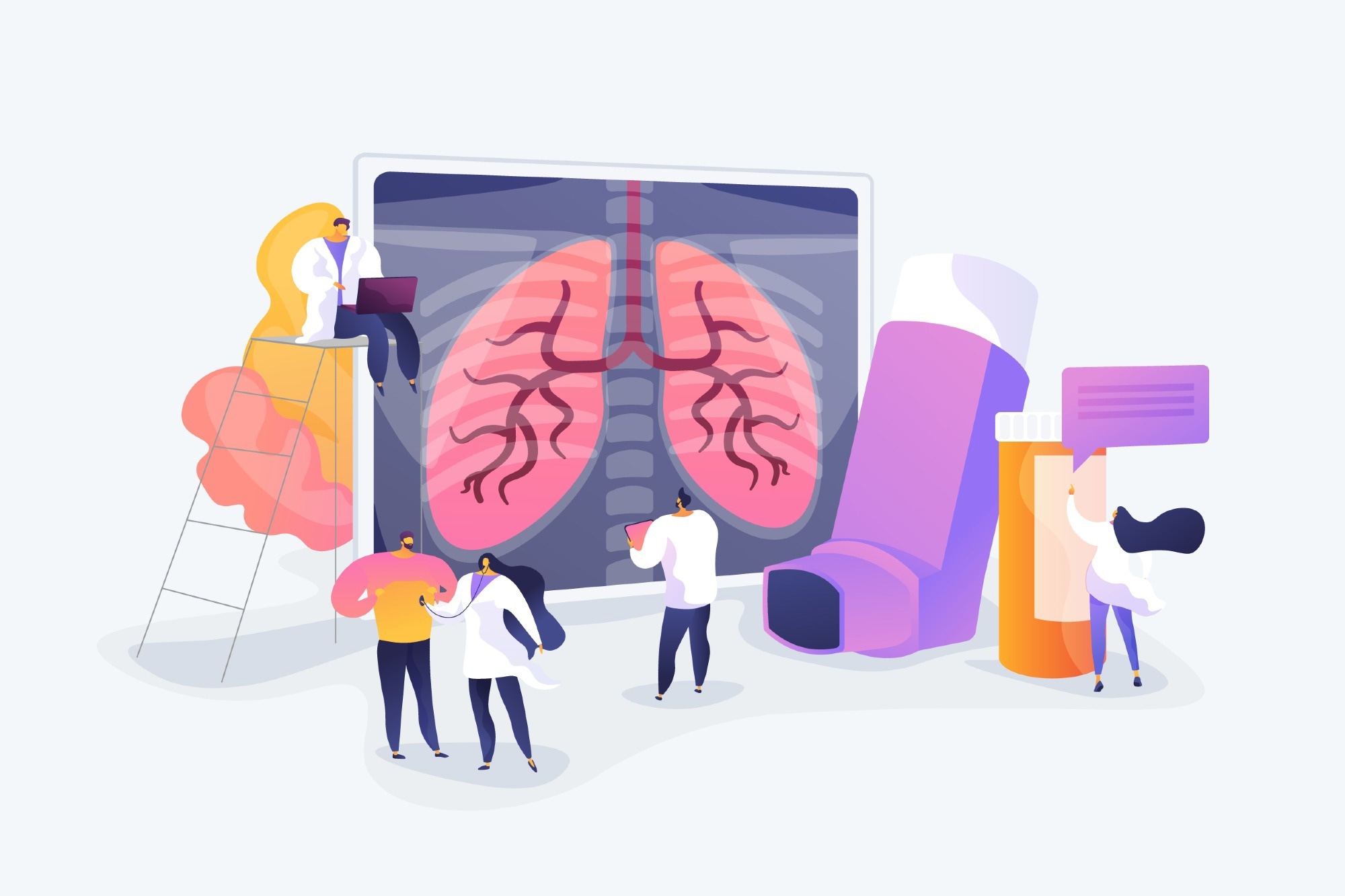 Asthma and COPD Concept