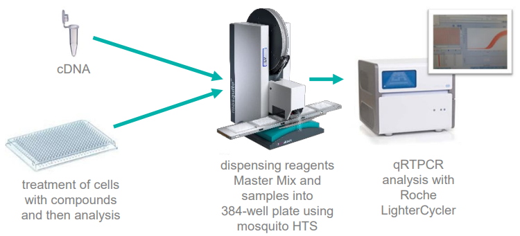 miniaturized qRTPCR workflows using mosquito HTS.