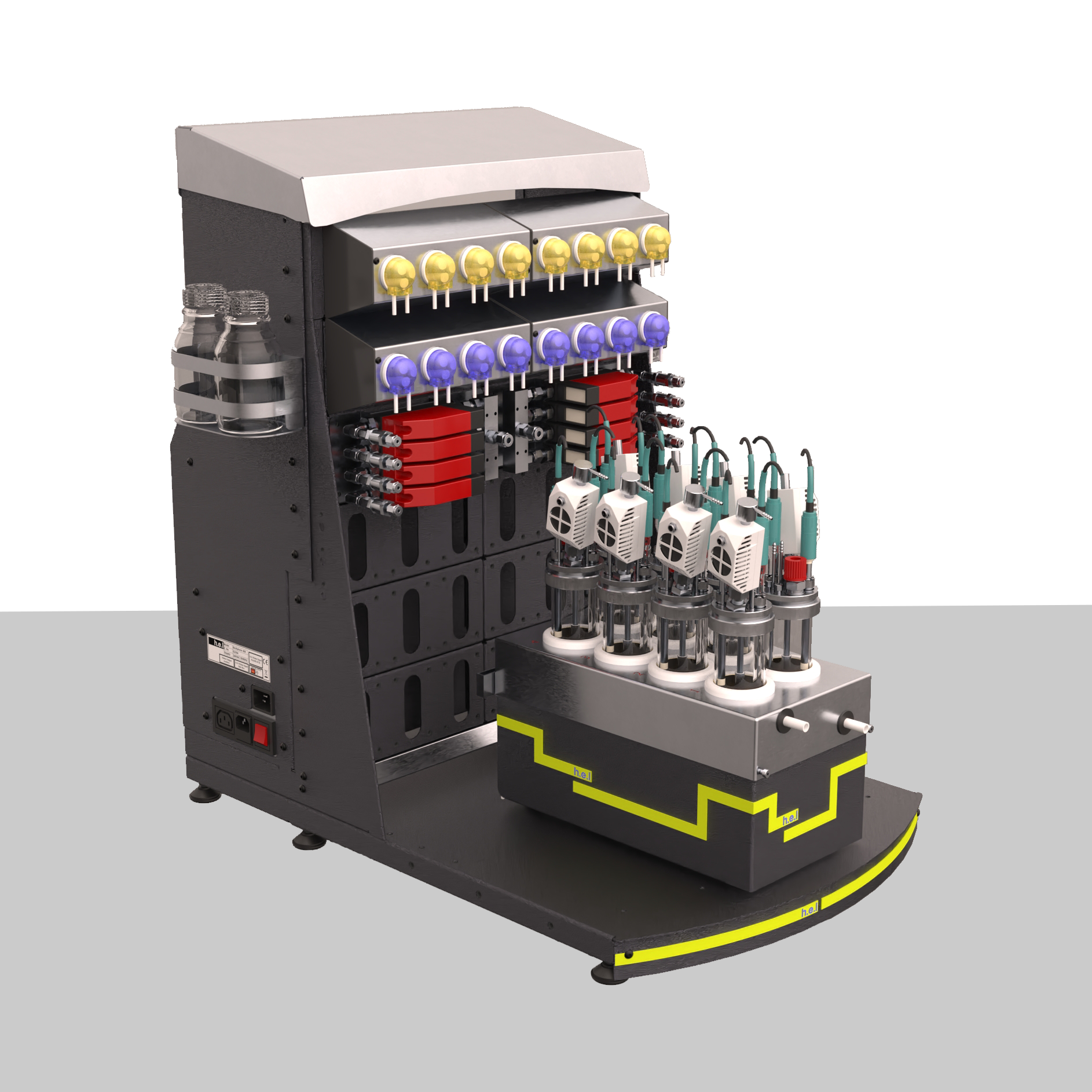 Bioxplorer 100: A bench-top, 8 bioreactor, automated parallel biotechnology platform