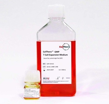 Support human T cell culture with the CelThera™ GMP T Cell Expansion Medium