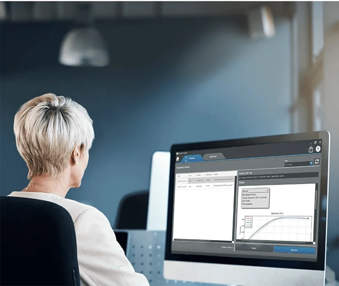 Instron Bluehill Central software for centralized test management