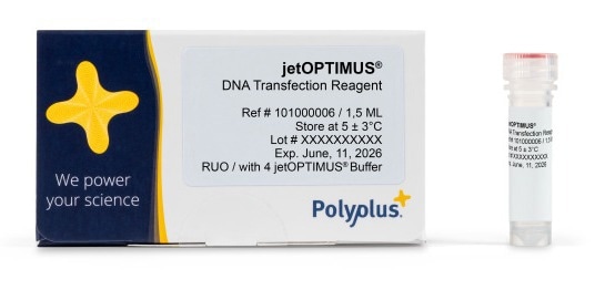 Optimize gene expression with jetOPTIMUS® high-efficiency DNA transfection