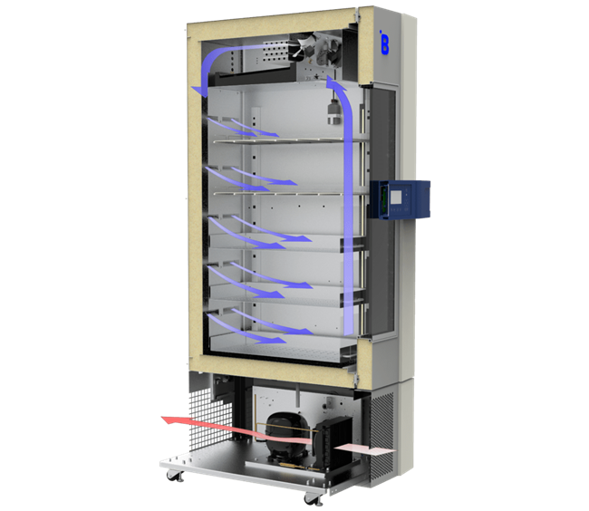 Large-capacity refrigerator with accurate and stable temperature control