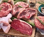 What are the nutritional outcomes of removing meat or poultry from healthy dietary patterns?